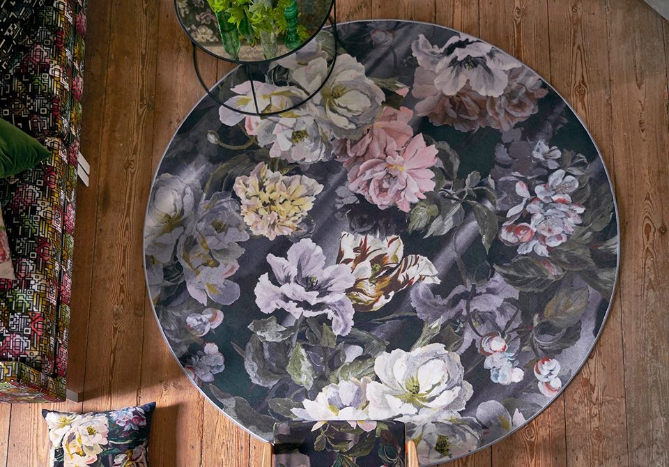 flowery rug