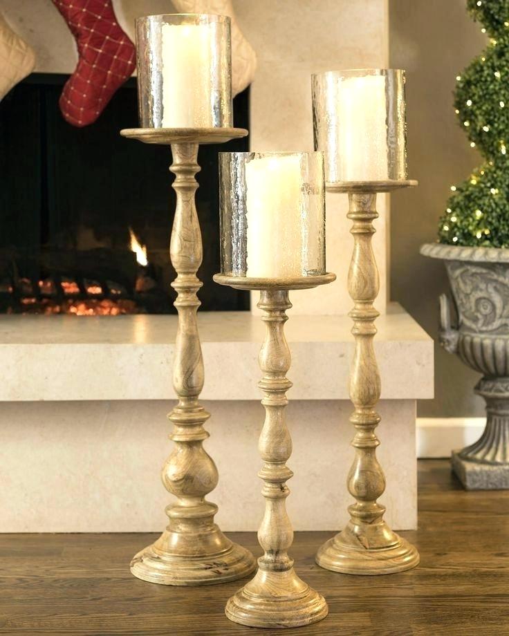 Large candle holders floor standing