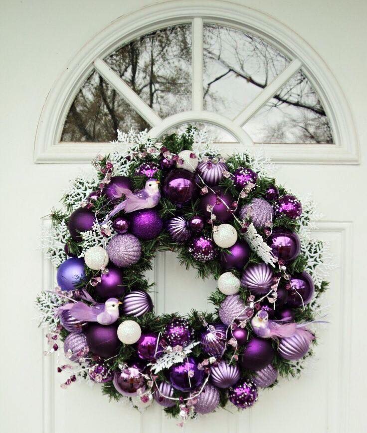 purple wreath