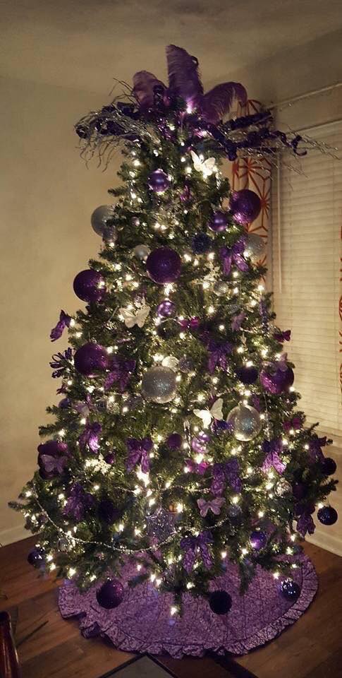 Christmas in purple