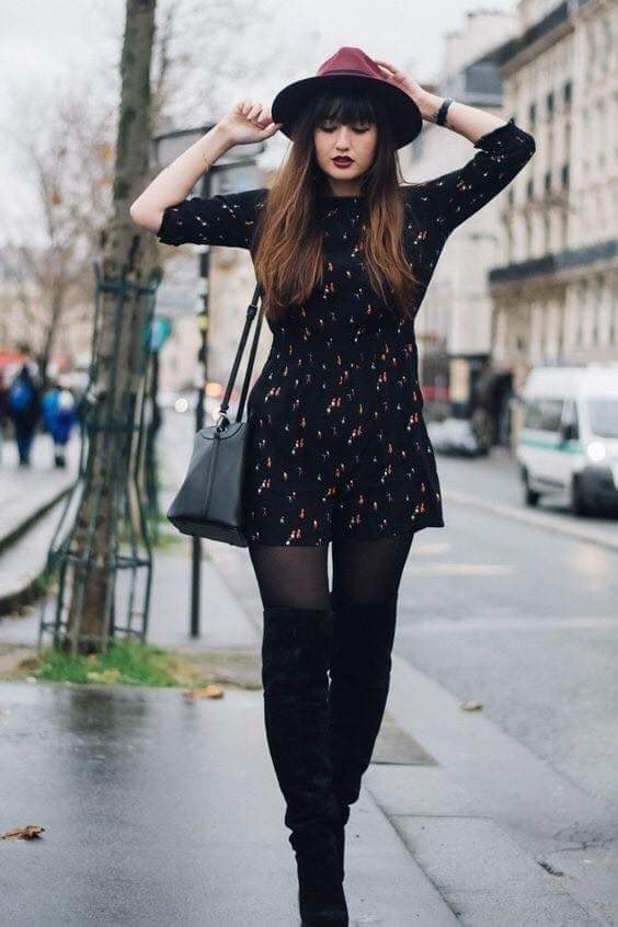black outfit