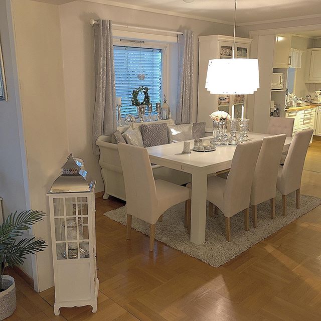 white dining room